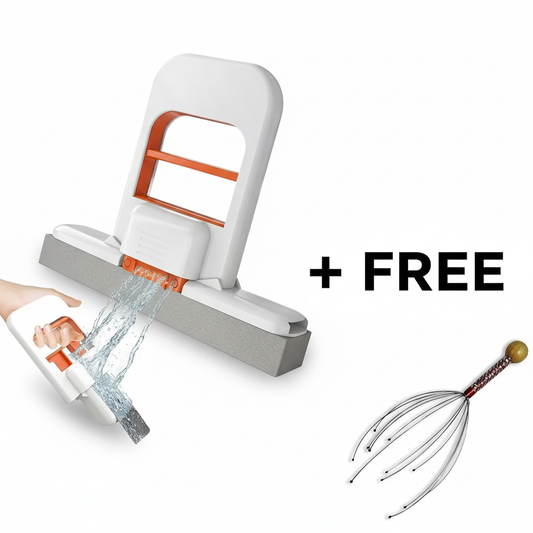 QuickDry Cleaning Mop + Free Scalp Massager