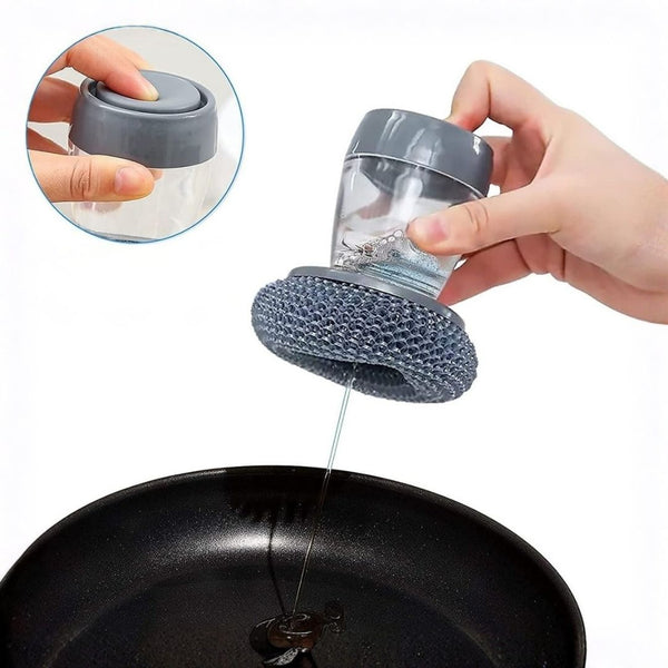 Multi Functional Mini Mop + Free Cleaning Brush With Liquid Soap Dispenser