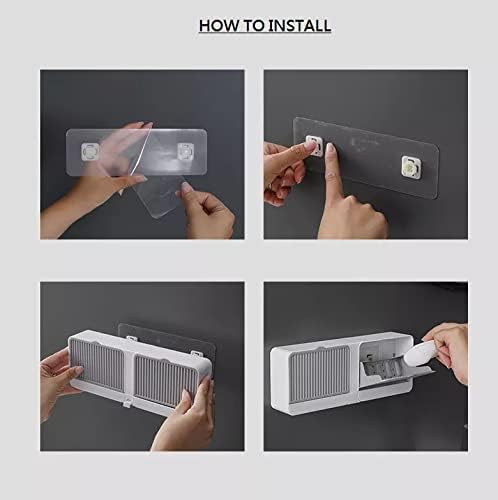 No-Drilling Clamshell soap Box Wall-Mounted with Cover Double Grid-Asphalt Toilet Laundry soap New Box soap Box