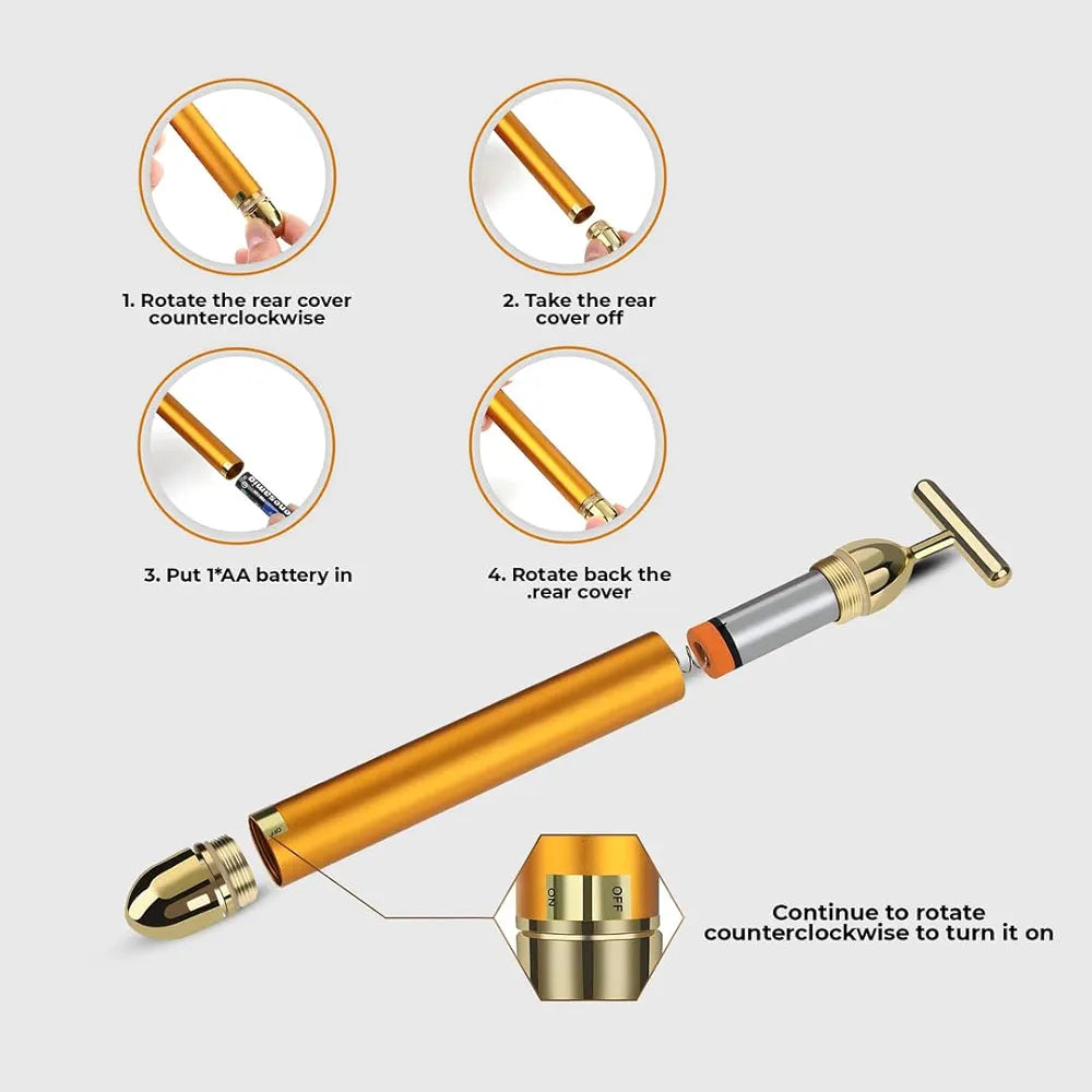 24K Vibrating Face Massager