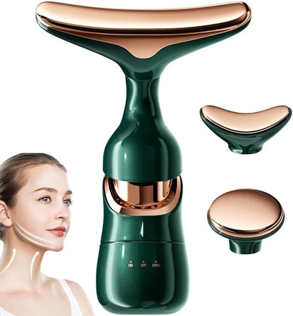 3in1- face Massager Machine for Facial Roller for Glowing Skin with Jawline