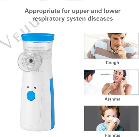 Portable Mesh Nebulizer for Kids & Adults – Silent Handheld Vaporizer