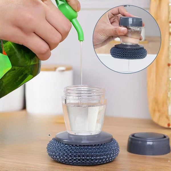 Multi Functional Mini Mop + Free Cleaning Brush With Liquid Soap Dispenser